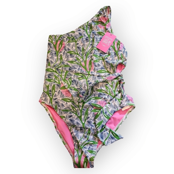 LIBERTY 🗽 JUSTICE High Waist. Cheeky. One Shoulder Size Large NWT - Picture 2 of 7